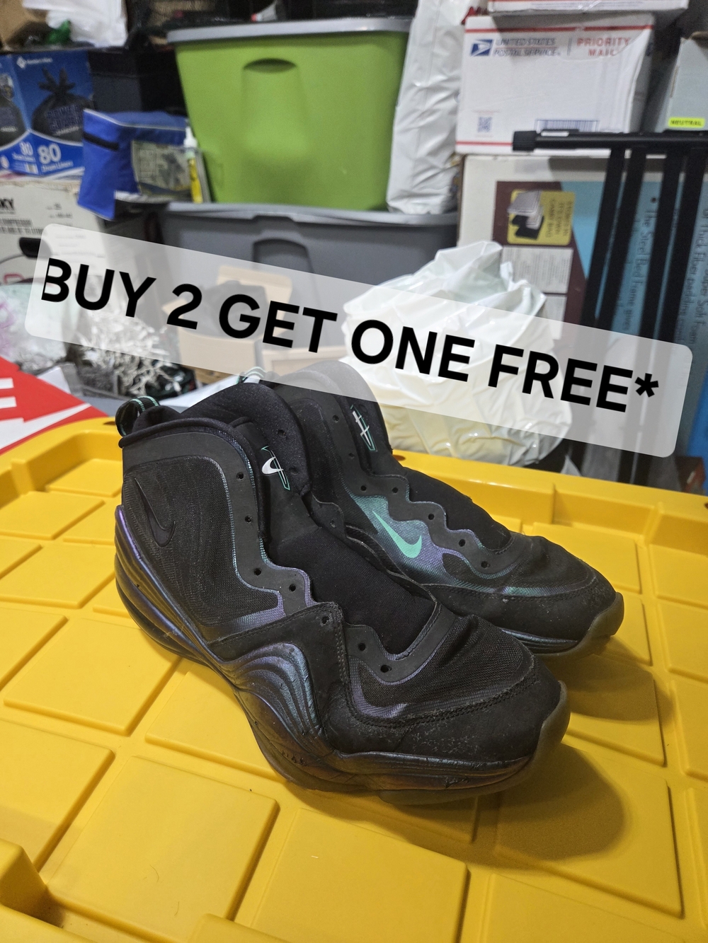 Nike Air Penny 5 Invisible Cloak Sneakers Size 10.5m